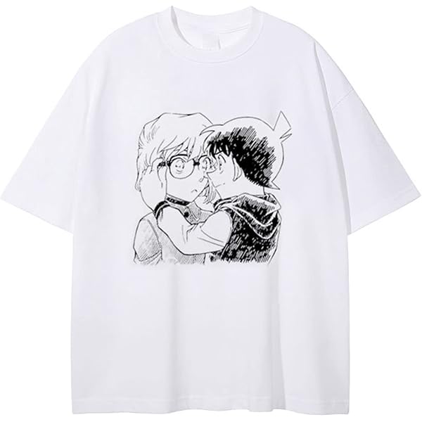 名探偵コナン探偵社　北栄町ふるさと館　灰原哀　原画　ポケット付きTシャツ　黒鉄 名探偵コナン探偵社 北栄町ふるさと館 灰原哀 原画 ポケット付きT